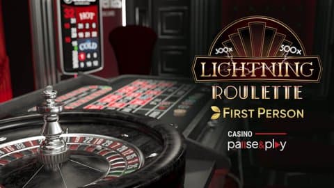 First Person Lightning Roulette "Casino Pause and Play"